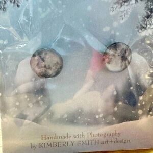 NEW snowflake earrings Kimberly Smith Real Snowflake Photography Christmas gift